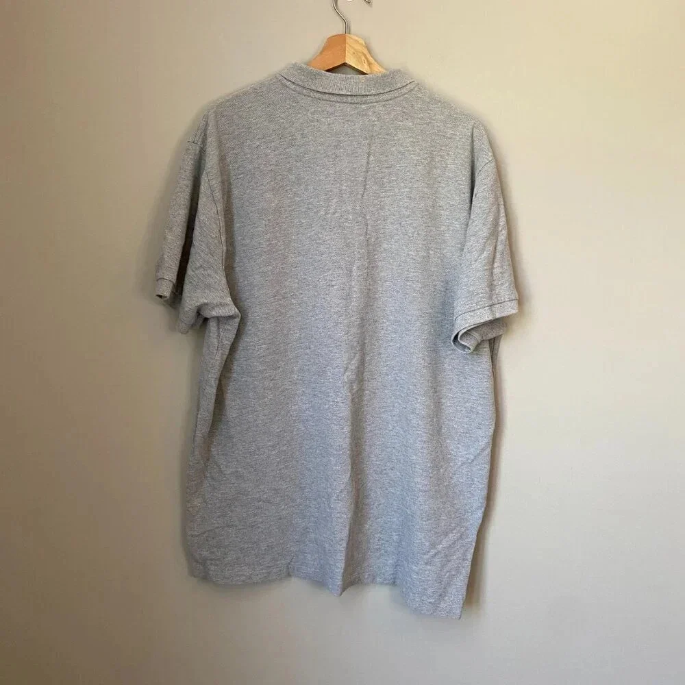 Ralph Lauren Polo Jeans Co. Mens Size XL Short Sleeve Cotton Polo Shirt in Gray